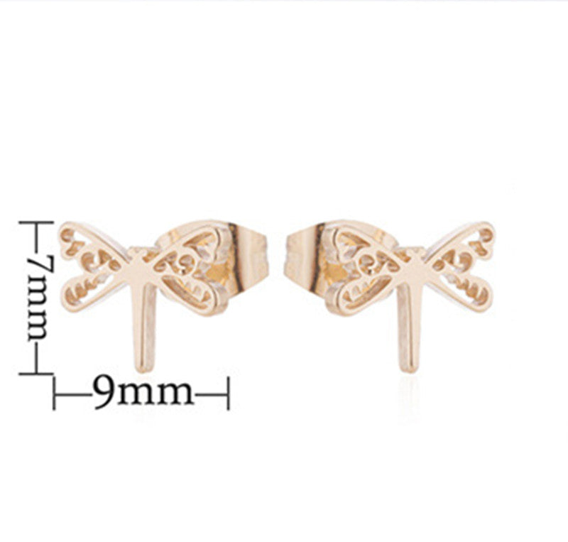 Women's Temperament Fashion Dragonfly Stud Earrings