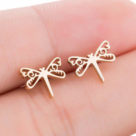 Women's Temperament Fashion Dragonfly Stud Earrings